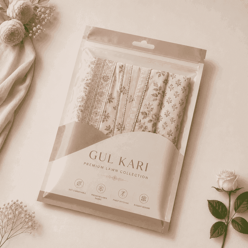 Laminated Zipper Bags for Lawn Suits & Pret Wear thumbnail 5