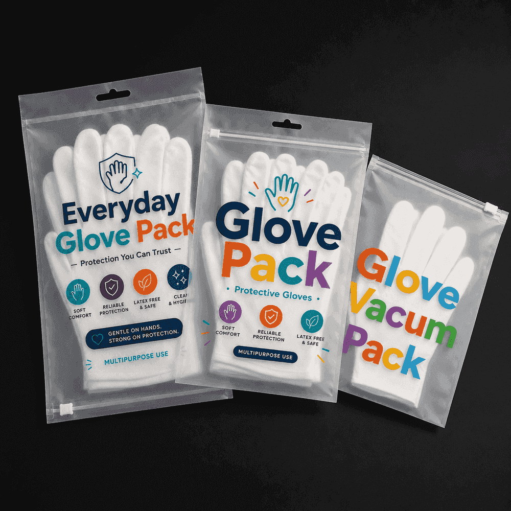 EVA Clear Zipper Bags for Gloves thumbnail 2