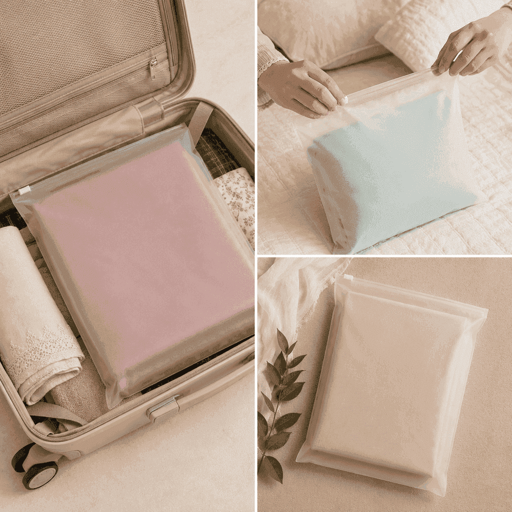 EVA Frosted Zipper Bags for Ladies Suit Lawn thumbnail 3